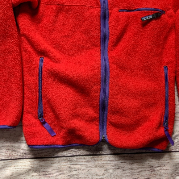Patagonia Red & Purple Full Zip Fleece Jacket - Picture 3 of 6